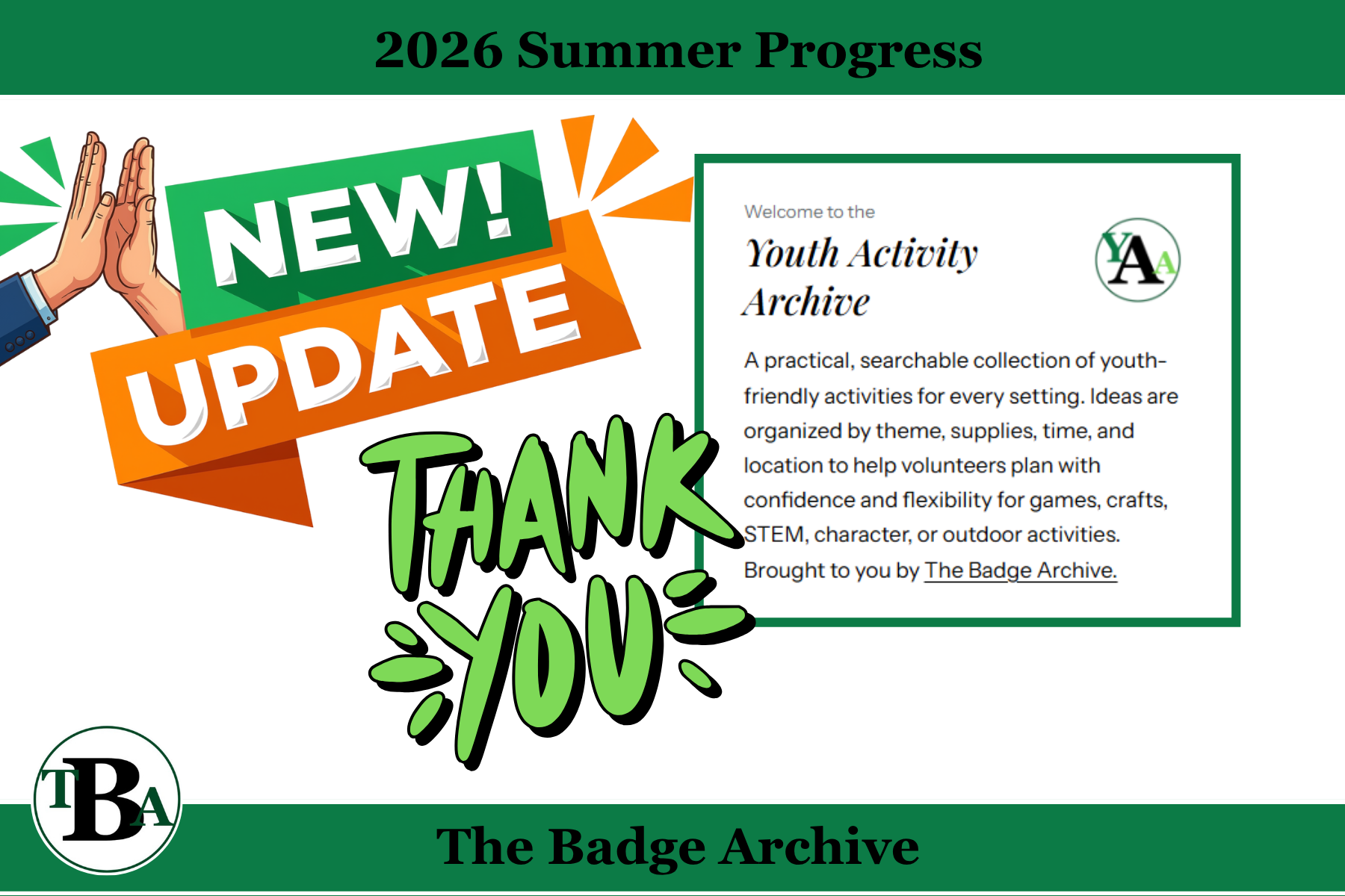 2026 Summer Progress