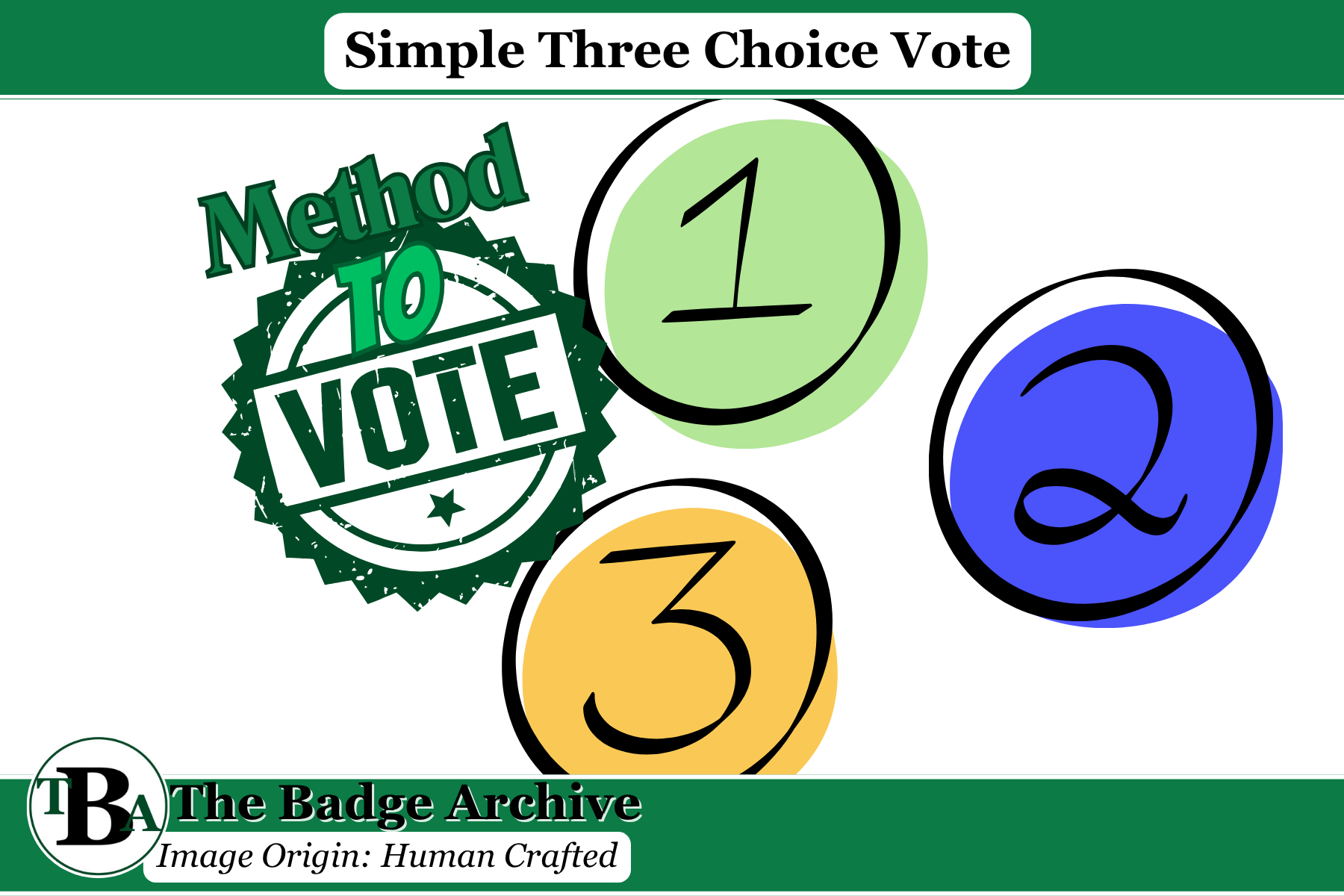 Voting – Simple Three Choice Vote